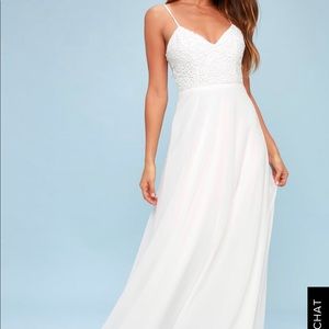 Long white maxi dress